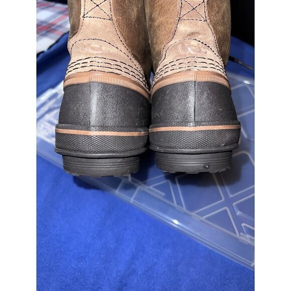 UGG Waterproof Zetik Leather Duck Boots Men’s Brown Tan Tops 1017304 Sz 9 - Picture 7 of 14